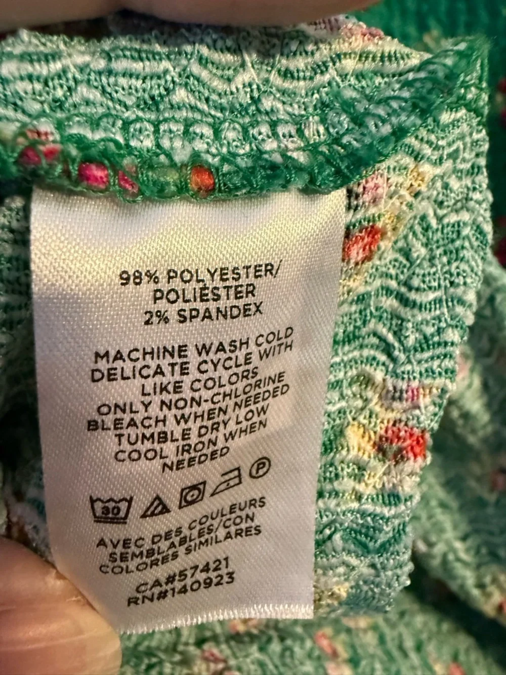 LOFT Emerald Green Floral Scoop-Neck Blouse